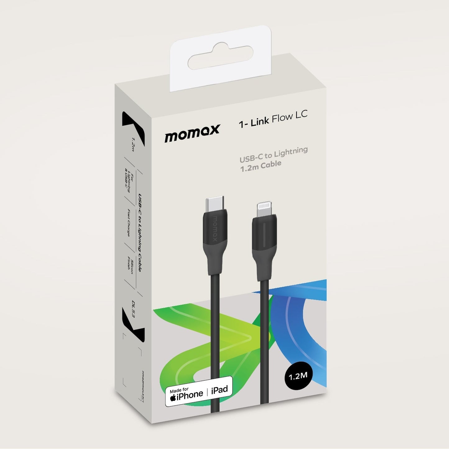 1-Link Flow CL USB-C to Lightning 充電線 (1.2米)