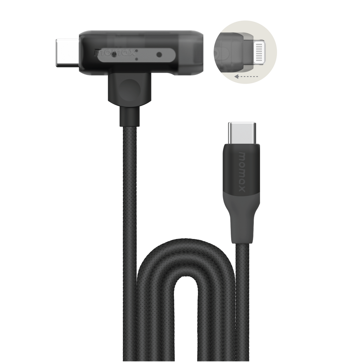 1-Link Flow Duo 2-in-1 USB-C to Lightning 編織線 (1.5米)