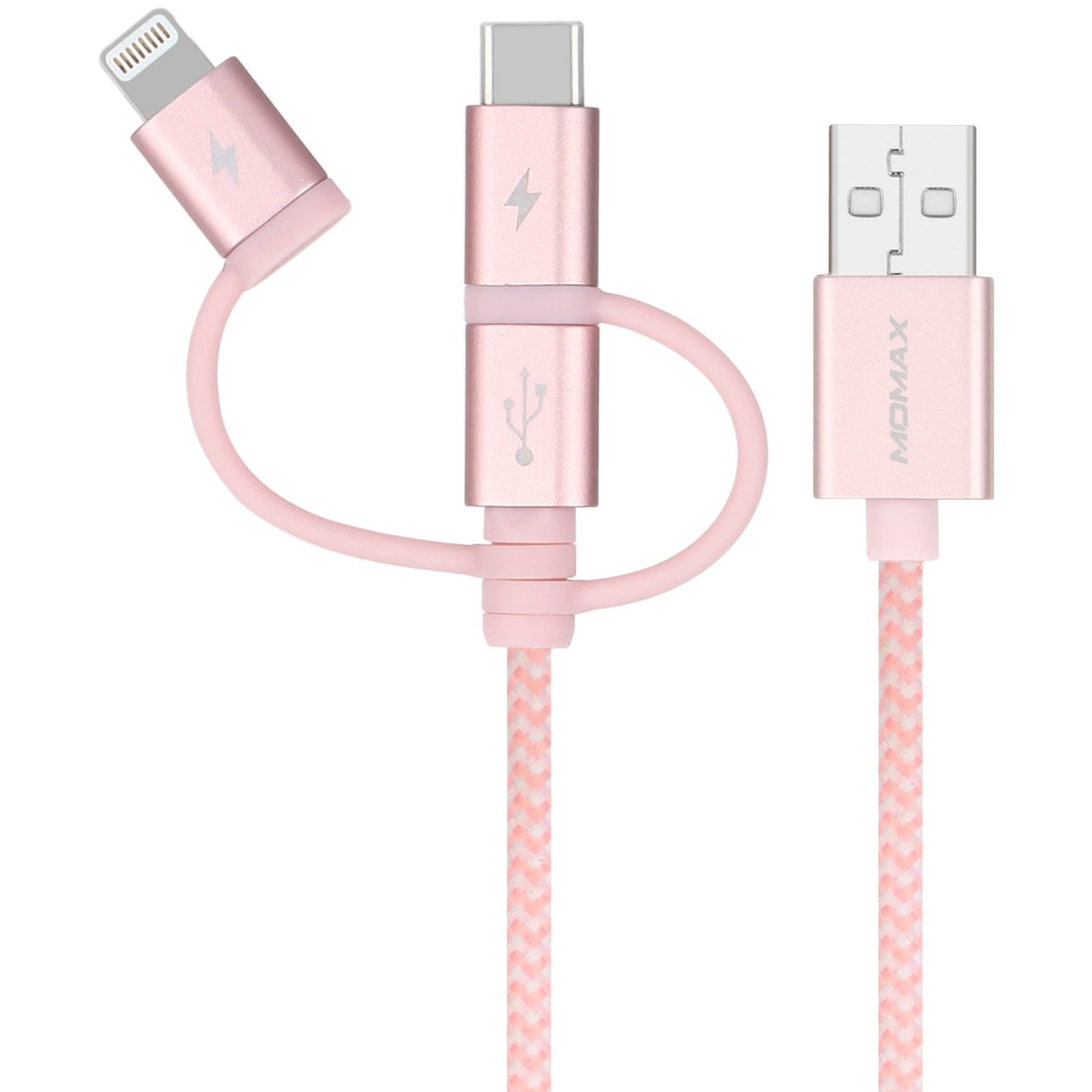 One Link 3-in-1 USB A to Micro USB/Lightning/USB-C (1米)