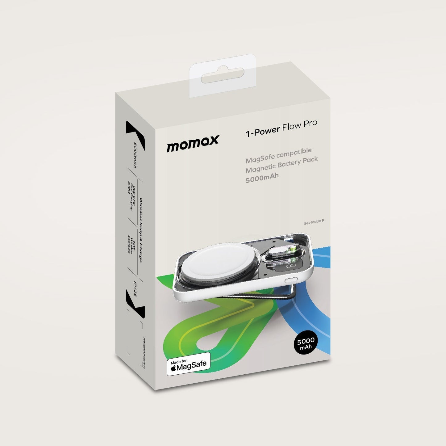 1-Power Flow Pro 5000mAh MagSafe 磁吸流動電源