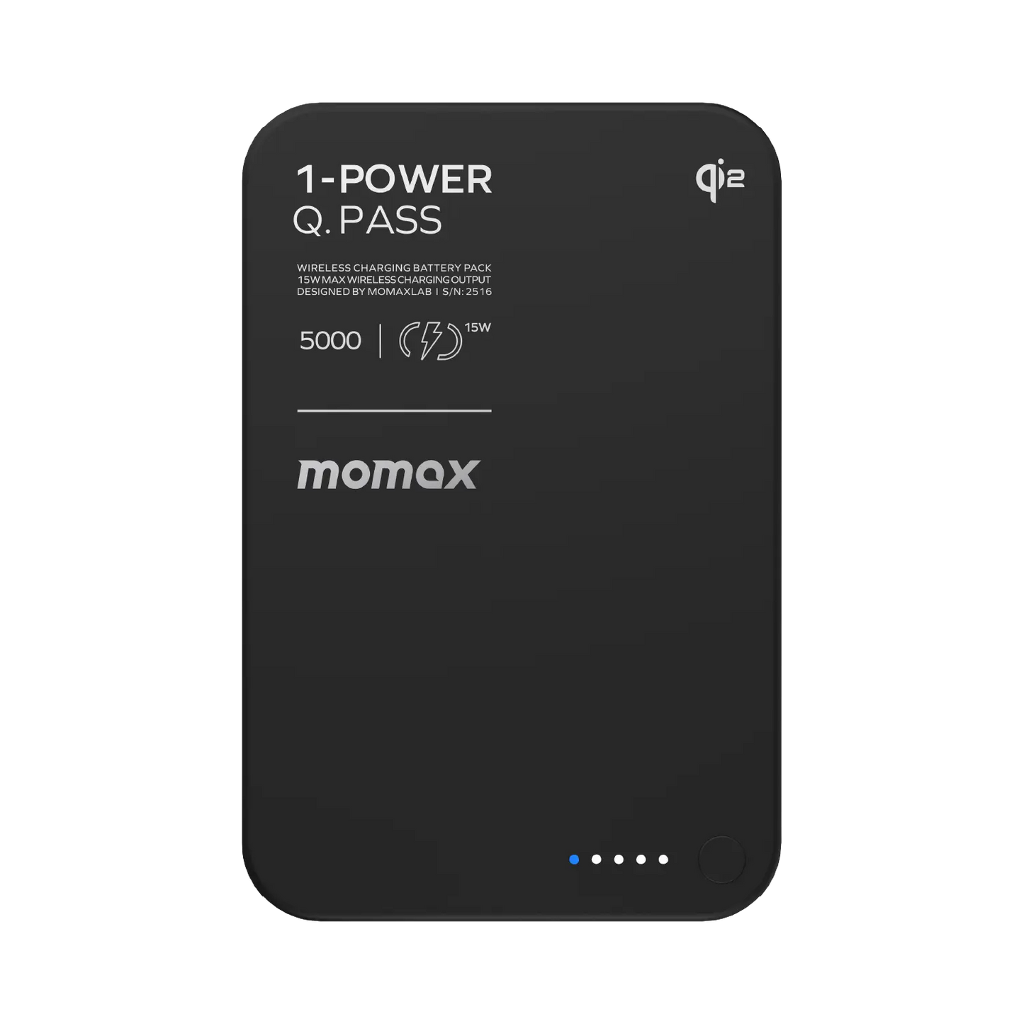 1-Power Q.Pass 5000mAh Qi2 磁吸流動電源 (CCC 認證)