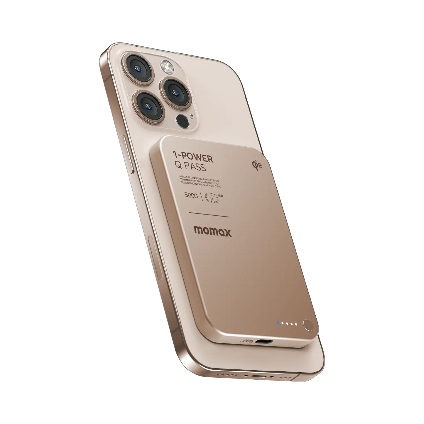 1-Power Q.Pass 5000mAh Qi2 磁吸流動電源 (CCC 認證)