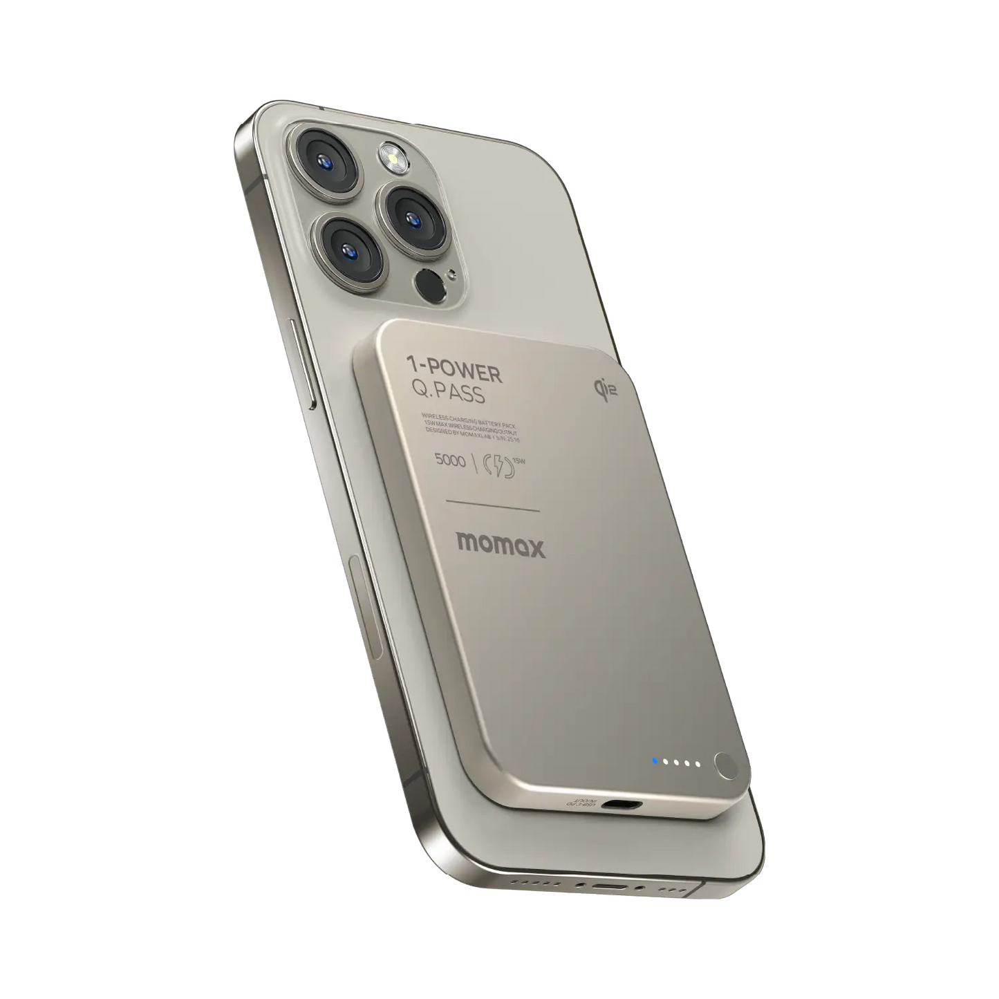 1-Power Q.Pass 5000mAh Qi2 磁吸流動電源 (CCC 認證)