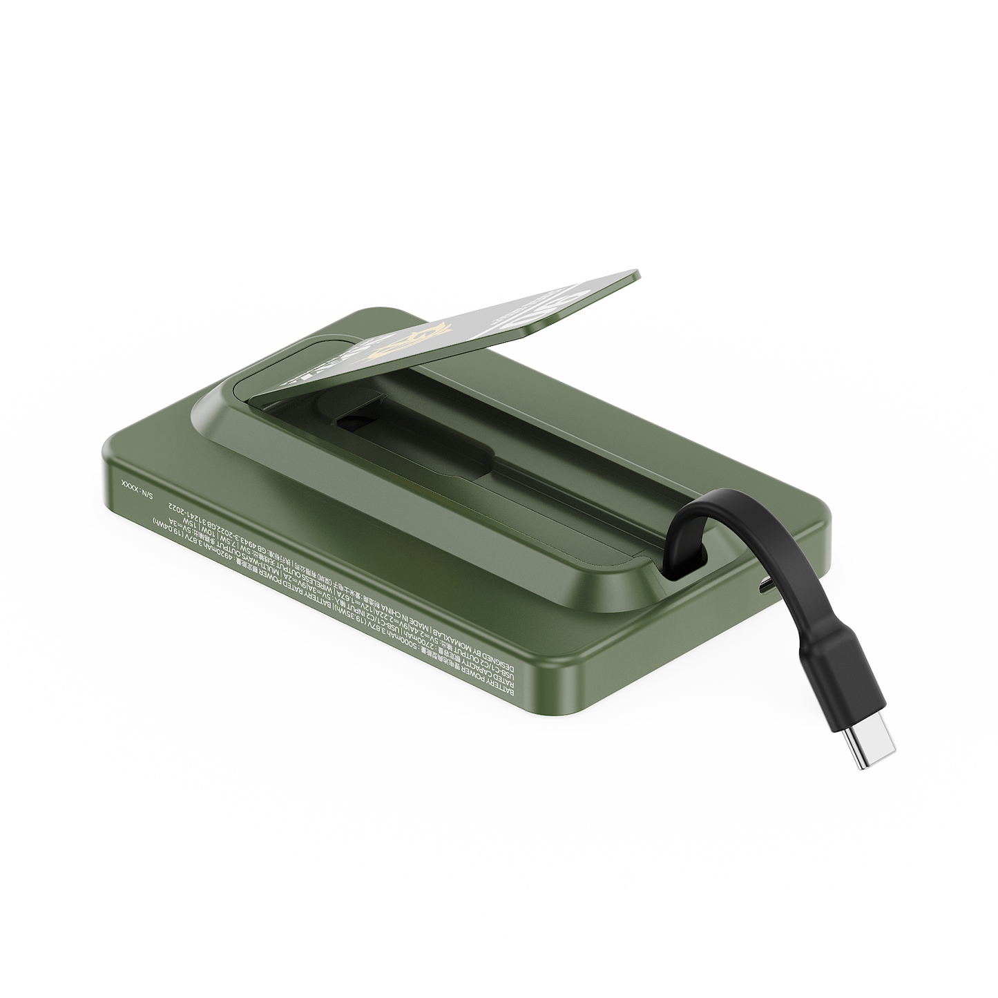 1-Power X Pro 5000mAh 內置USB-C線移動源支架