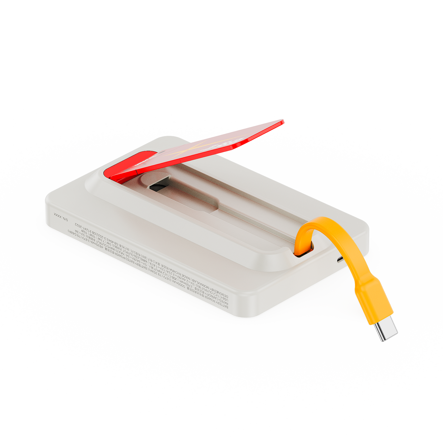 1-Power X Pro 5000mAh 內置USB-C線移動源支架