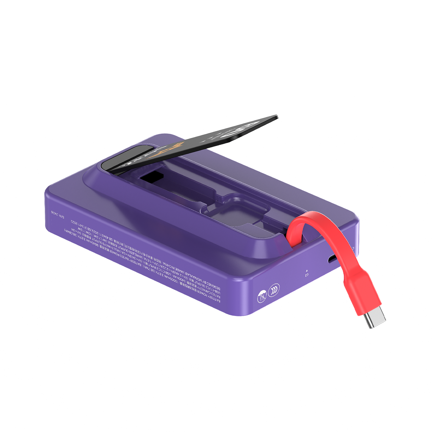 1-Power X Pro+ 10000mAh 內置USB-C線移動源支架