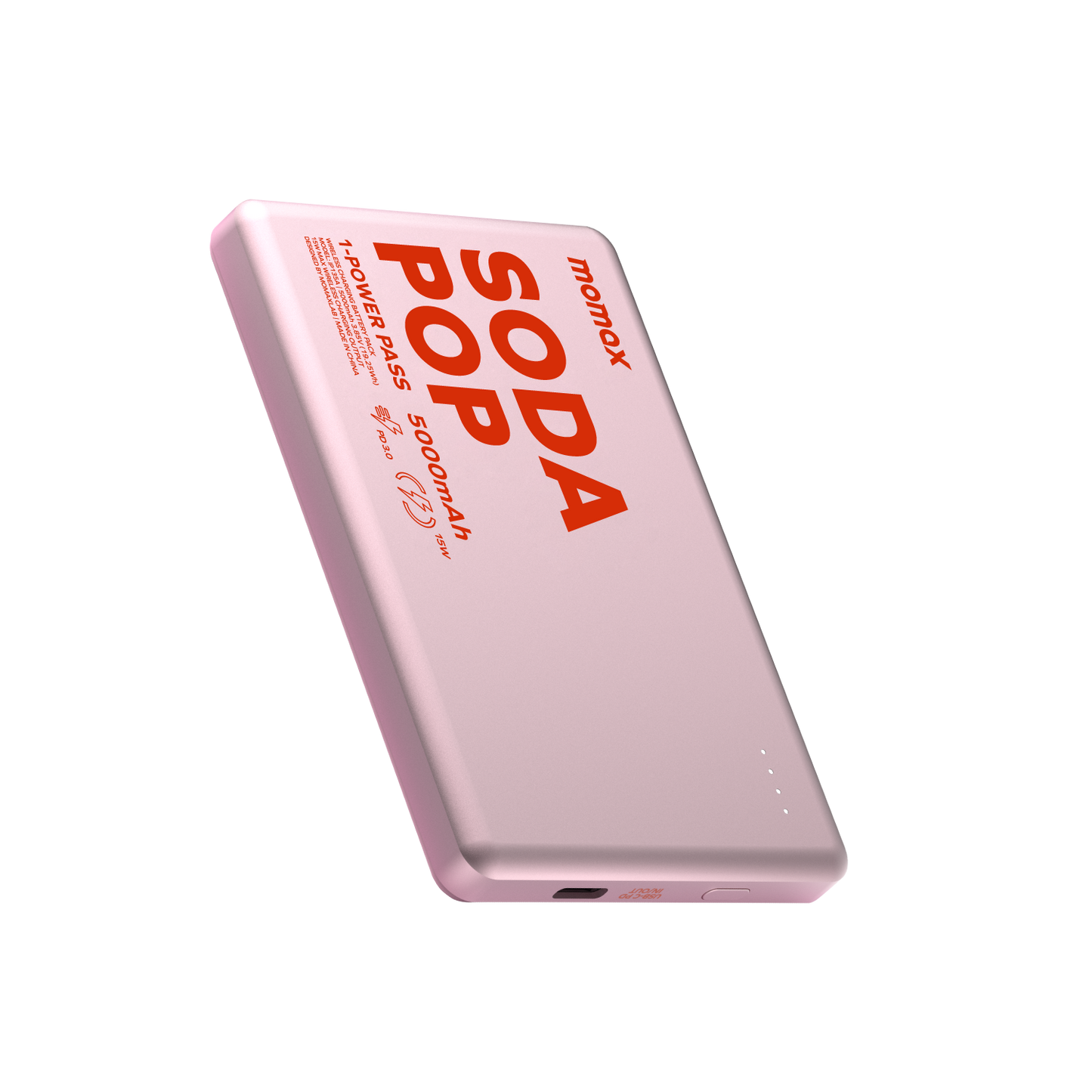 1-Power Pass 磁吸無線吸流動電源 5000mAh (CCC 認證)
