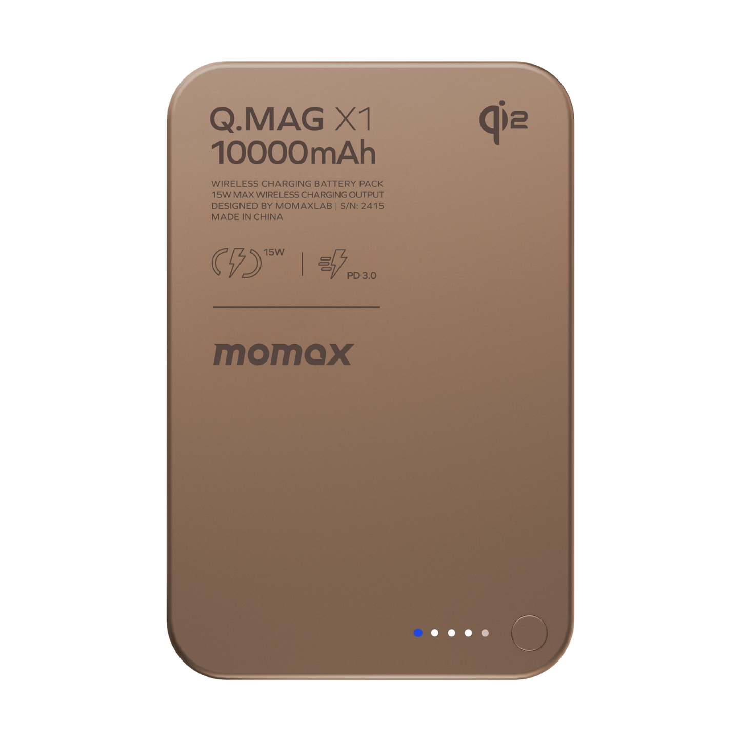 Q.Mag X1 Qi2 超薄磁吸流動電源 10000mAh - 第二代