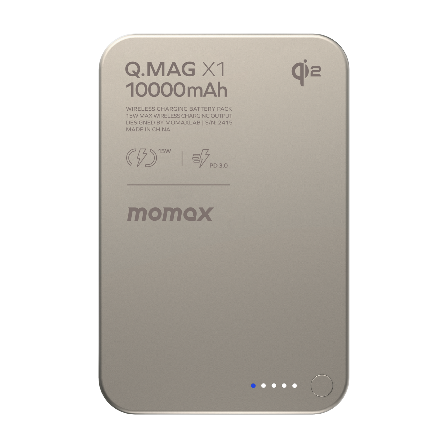 Q.Mag X1 Qi2 超薄磁吸流動電源 10000mAh - 第二代
