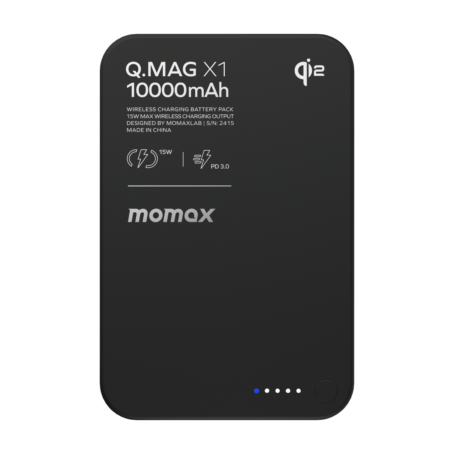 Q.Mag X1 Qi2 超薄磁吸流動電源 10000mAh - 第二代