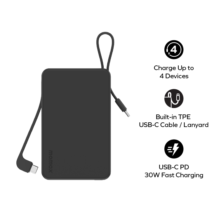 1-Power Vital+ 20000mAh 流動電源,內建雙 USB-C 線
