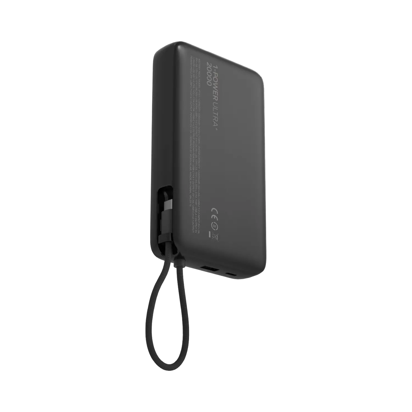 1-Power Ultra+ 20000mAh 內置 USB-C 線 70W 移動電源