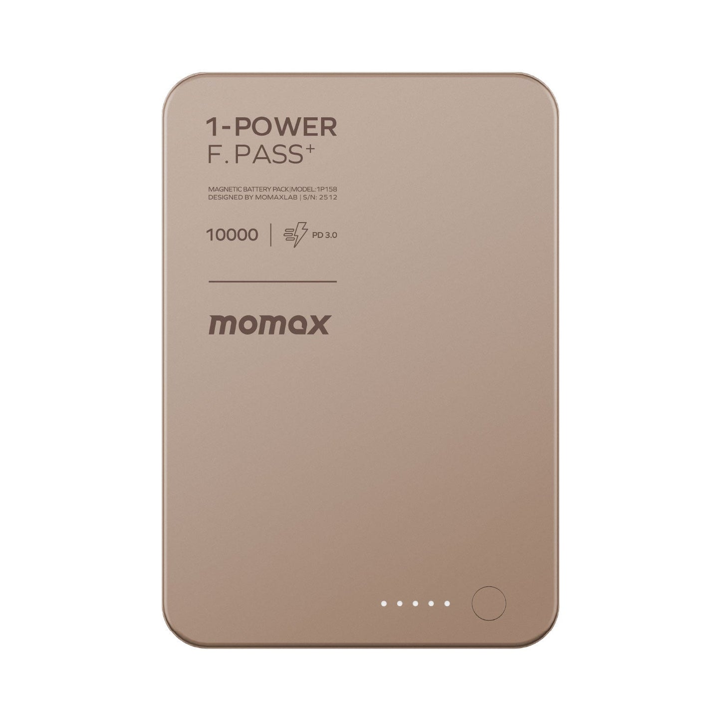 1-Power F.Pass+ 10000mAh 磁力帶線流動電源 (CCC 認證)