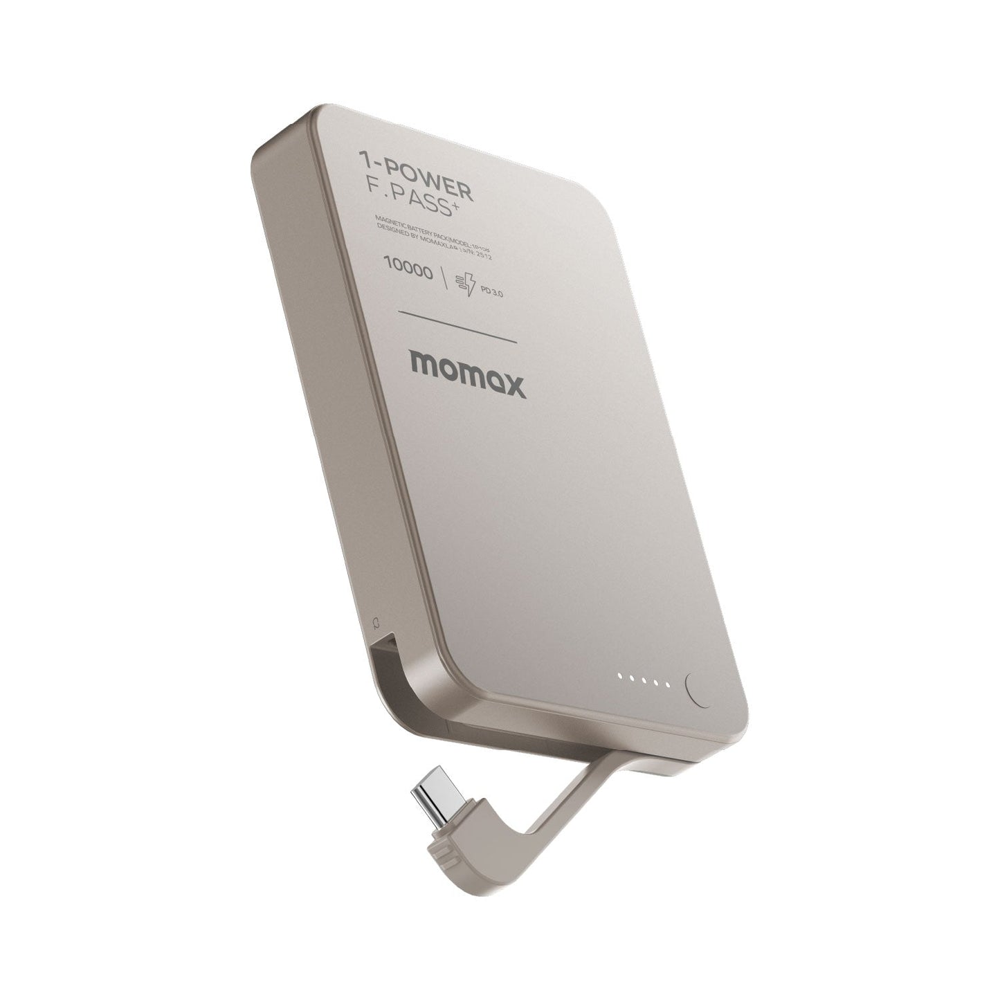 1-Power F.Pass+ 10000mAh 磁力帶線流動電源 (CCC 認證)