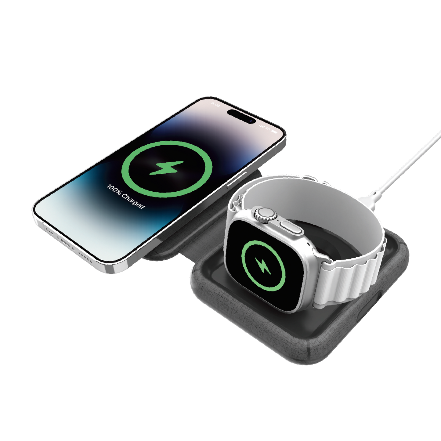 Q.Mag Go 折疊MageSafe二合一無線充電器
