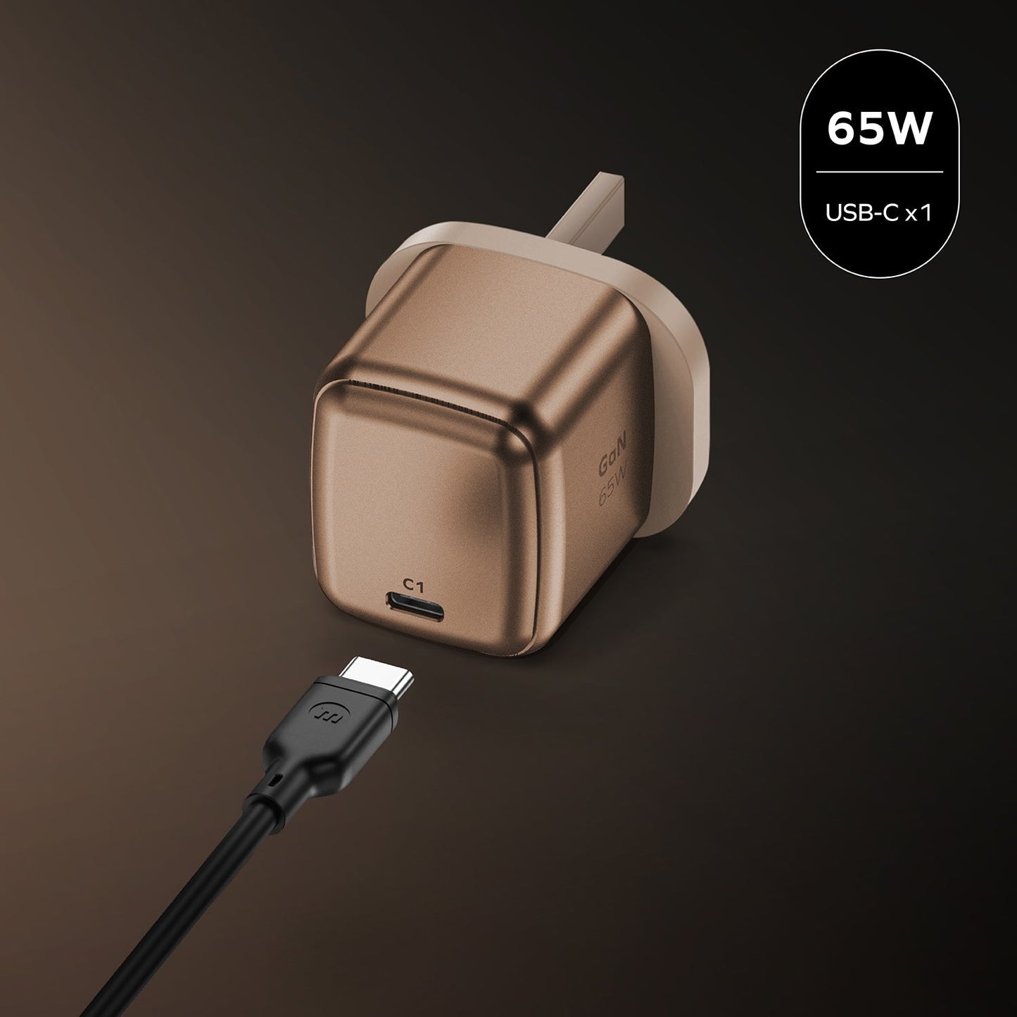 1-Charge 1 連接埠 65W 充電器