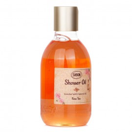 SABON SHOWER OIL - ROSE TEA (PLASTIC BOTTLE) 300ml