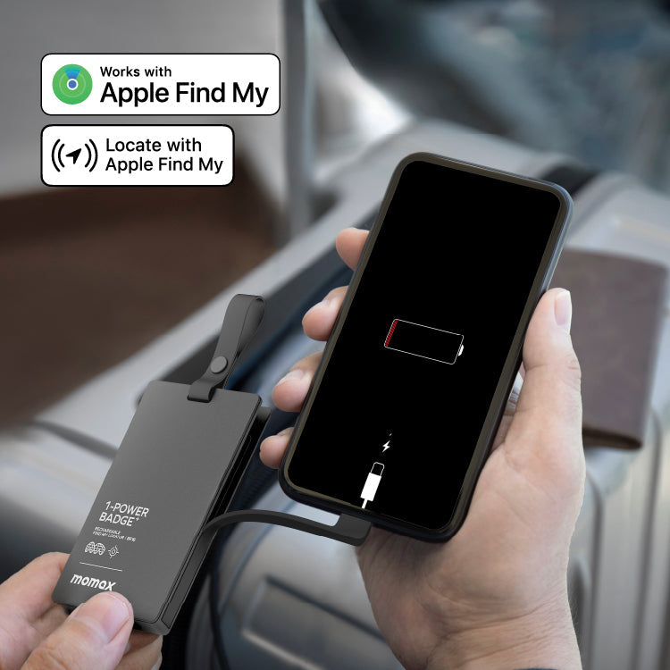 1-Power Badge+ 移動電源 Find My 全球定位器