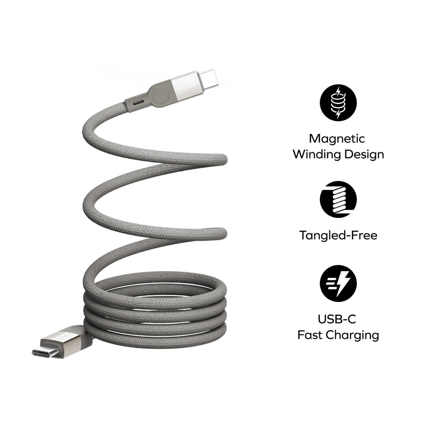 Mag.Link |  磁吸連接線 USB-C to USB-C 100W USB2.0