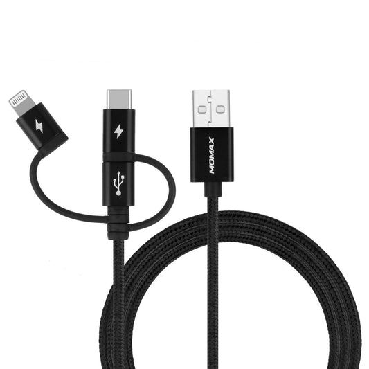 One Link 3-in-1 USB A to Micro USB/Lightning/USB-C (1米)