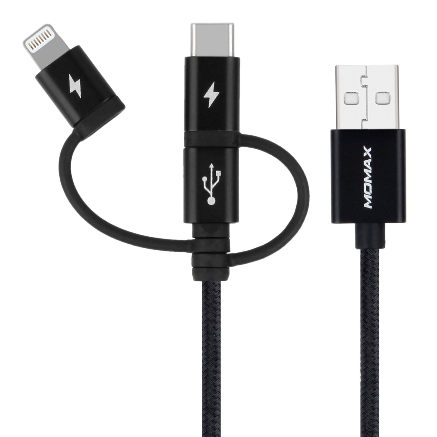 One Link 3-in-1 USB A to Micro USB/Lightning/USB-C (1米)