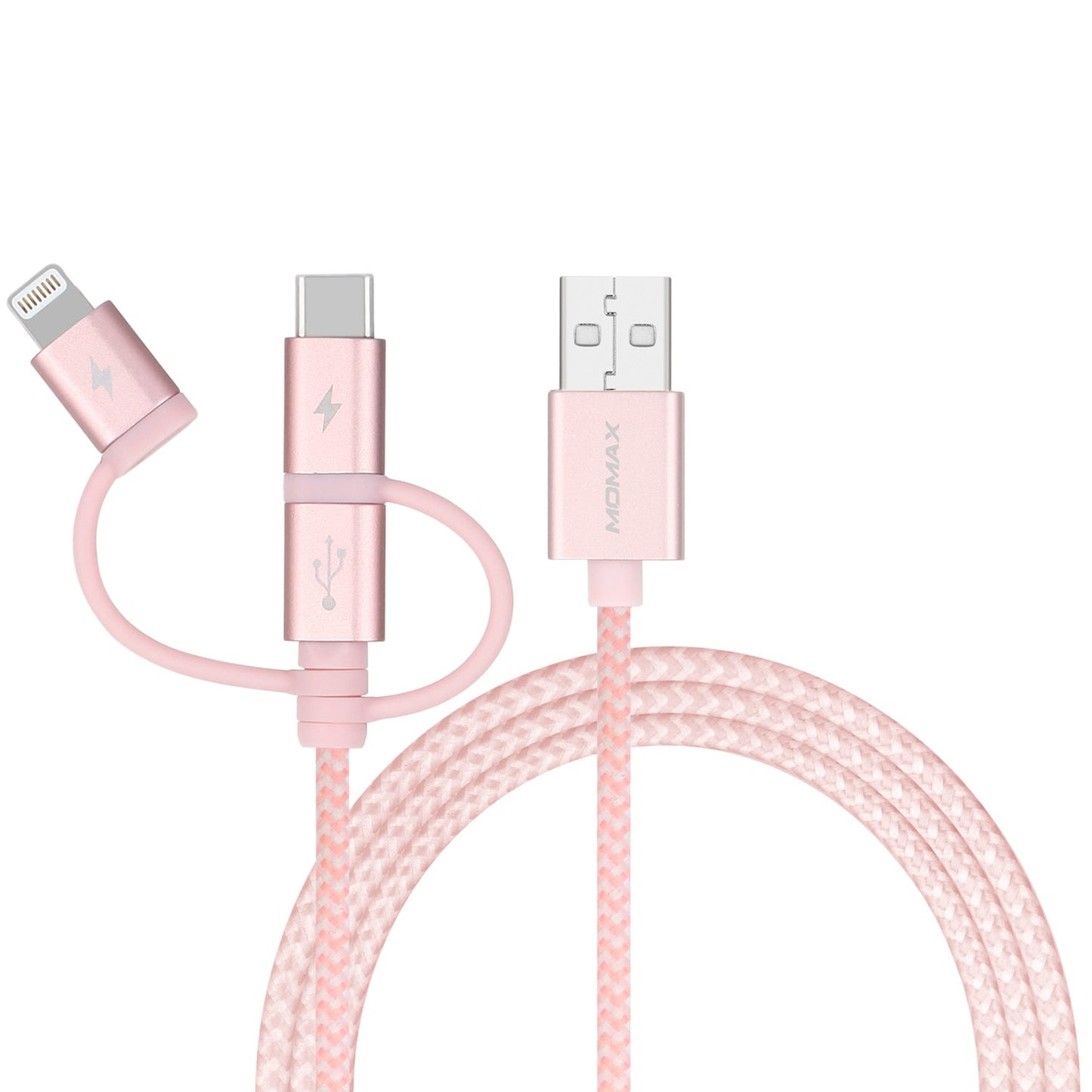 One Link 3-in-1 USB A to Micro USB/Lightning/USB-C (1米)