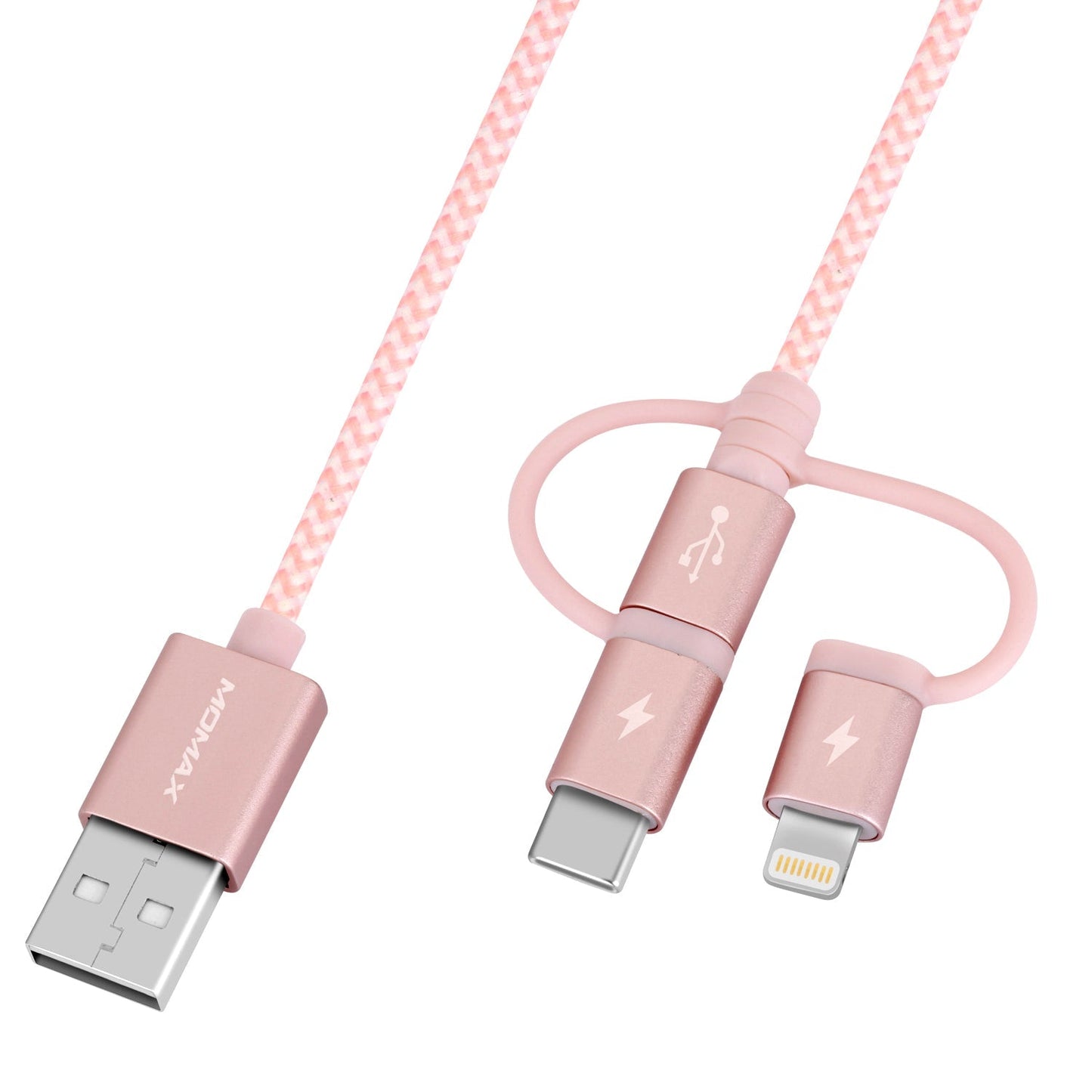 One Link 3-in-1 USB A to Micro USB/Lightning/USB-C (1米)