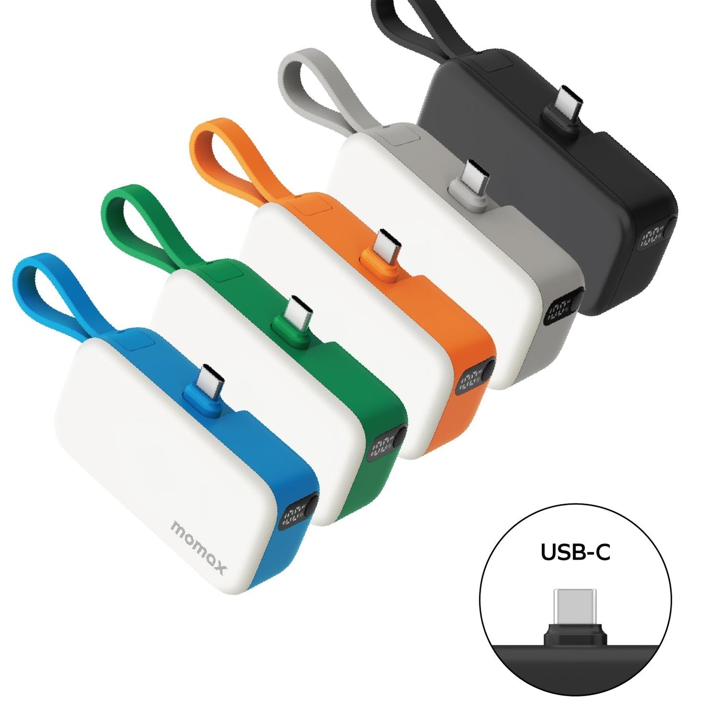 1-Power Mini 5000mAh 内置可折叠Lightning移動電源 (CCC 認證)