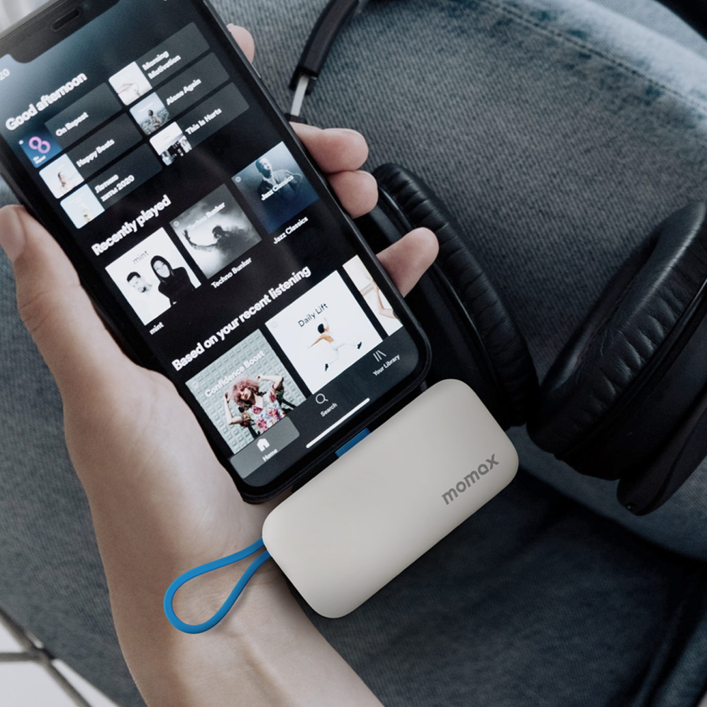 1-Power Mini 5000mAh 内置可折叠Lightning移動電源 (CCC 認證)