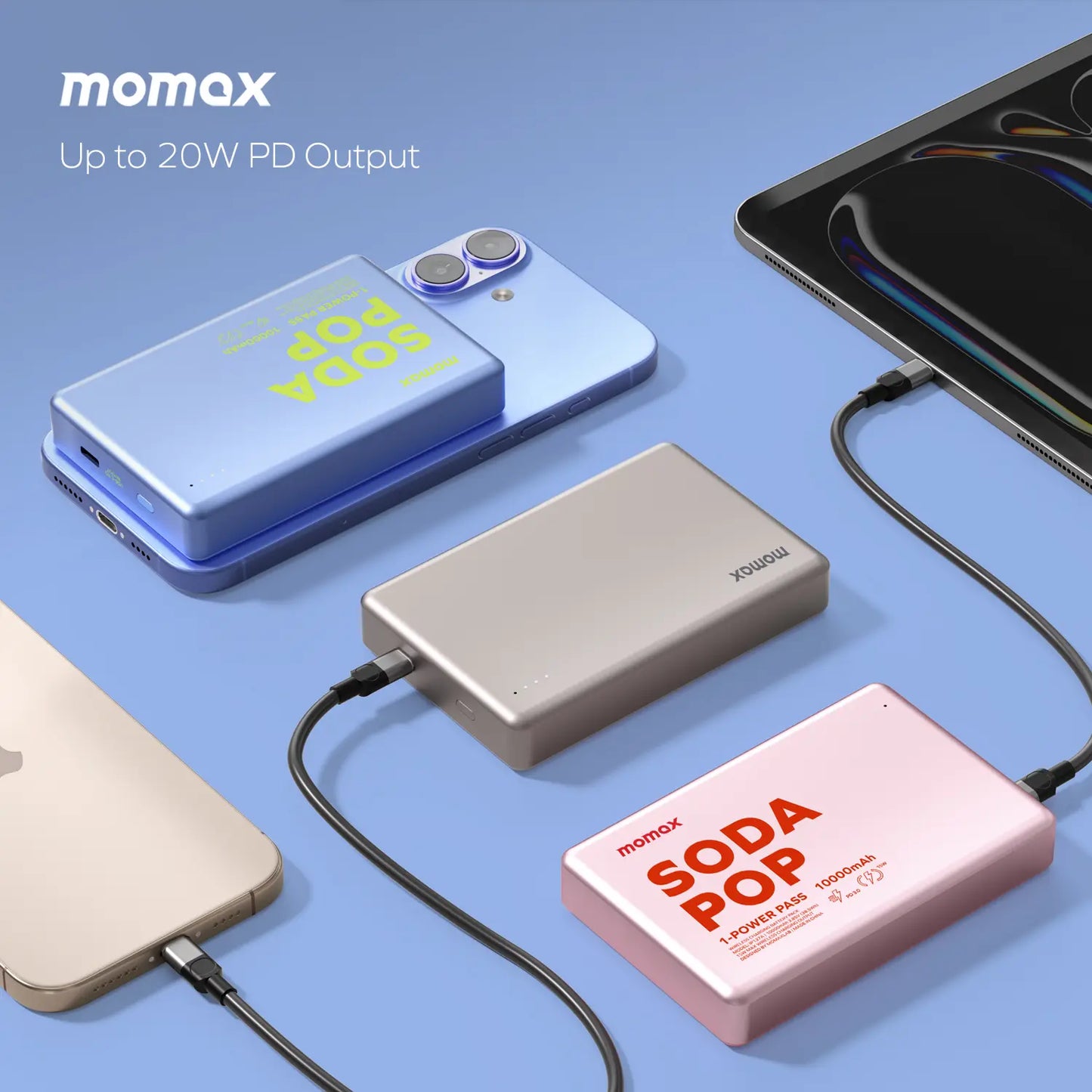 1-Power Pass 磁吸無線吸流動電源 10000mAh (CCC 認證)