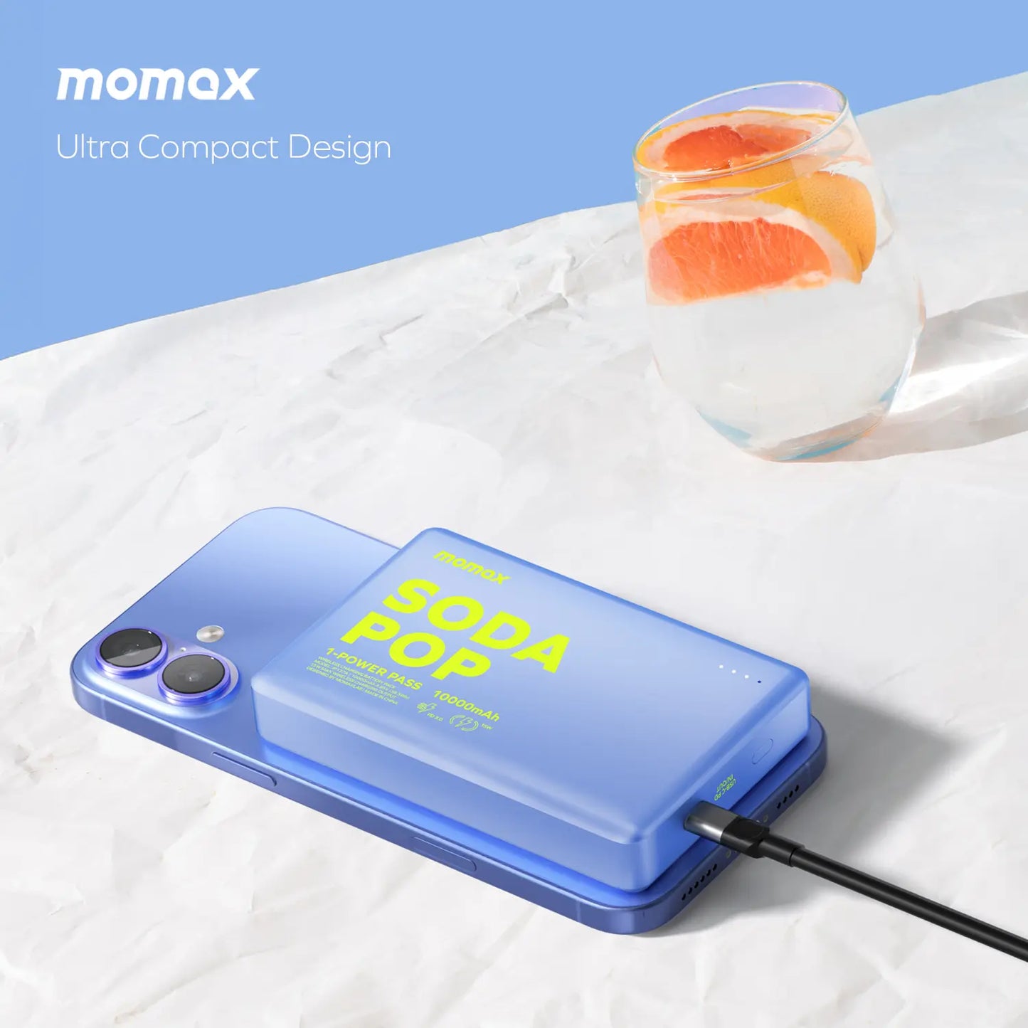 1-Power Pass 磁吸無線吸流動電源 10000mAh (CCC 認證)