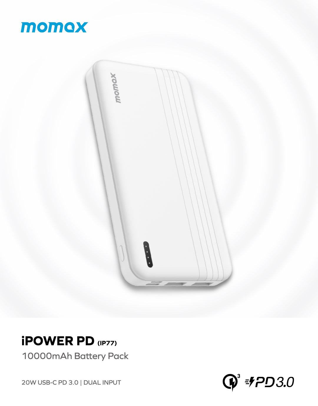 iPower PD 快充流動電源 10000mAh (CCC 認證)